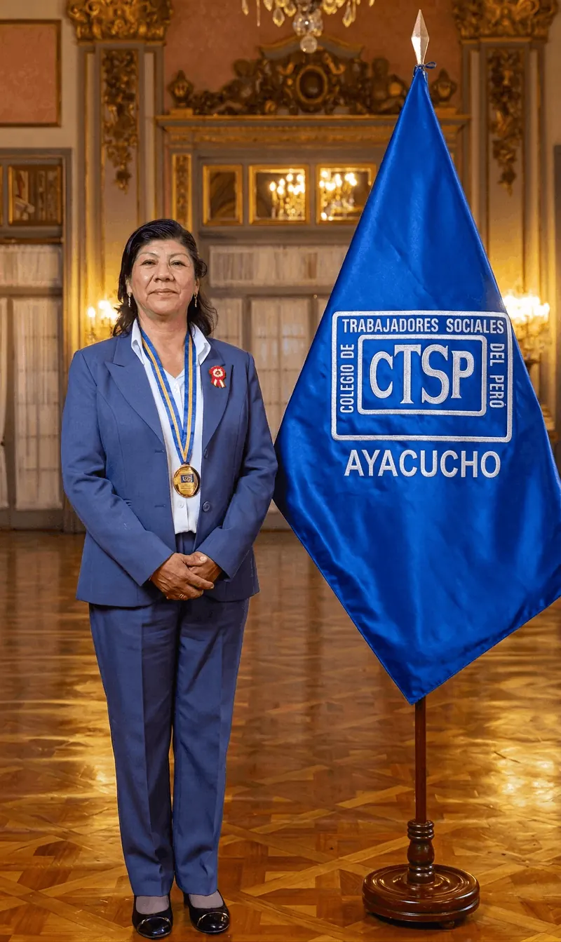 Lic. Socorro Ochoa, decana del CTSP Consejo Regional VIII Ayacucho